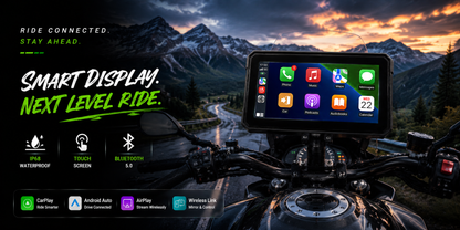 Motorcycle Smart Display with Apple CarPlay & Android Auto