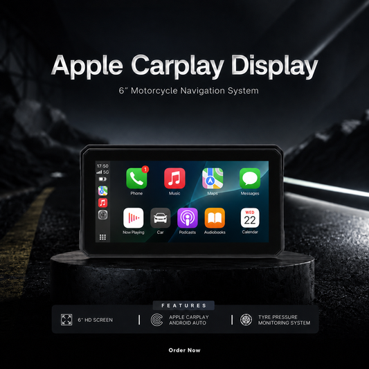 Motorcycle Smart Display with Apple CarPlay & Android Auto