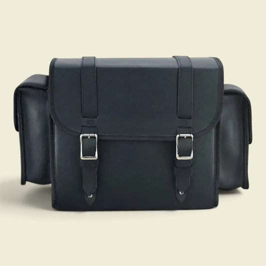 Vintage Leather Cruiser Tail-Side Bag
